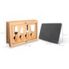 BA-67 5-Piece Cheese Knife Set & Slate Cutting Board w/ Gift Box