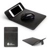 SJ-87 Leatherette Charging Mousepad BLACK