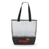 1234 Stripe - Mesh Weave Tote Bag BLACK