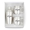 GT-63S Cocktail Shaker & Mule Mug Gift Set (Brushed Stainless)