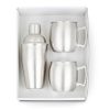 GT-63S Cocktail Shaker & Mule Mug Gift Set (Brushed Stainless) BLANK